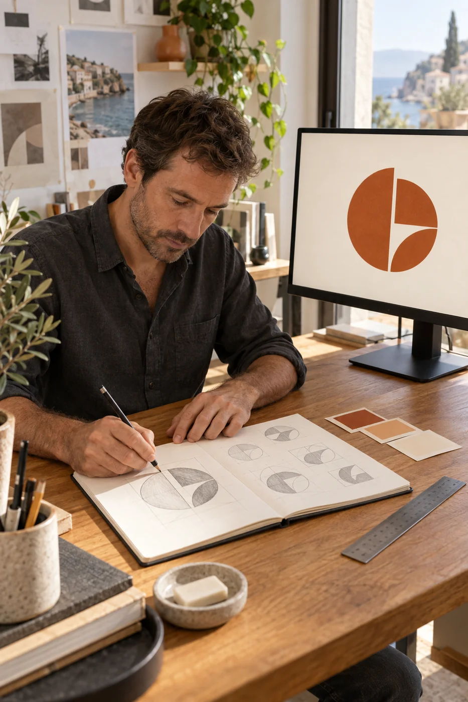 Proceso profesional de diseño de logotipos en Barcelona