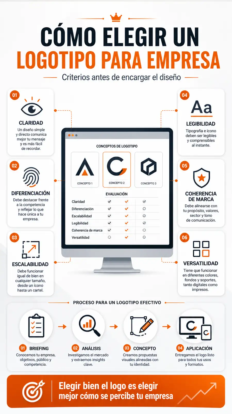 Cómo elegir un logotipo para empresa con criterio profesional