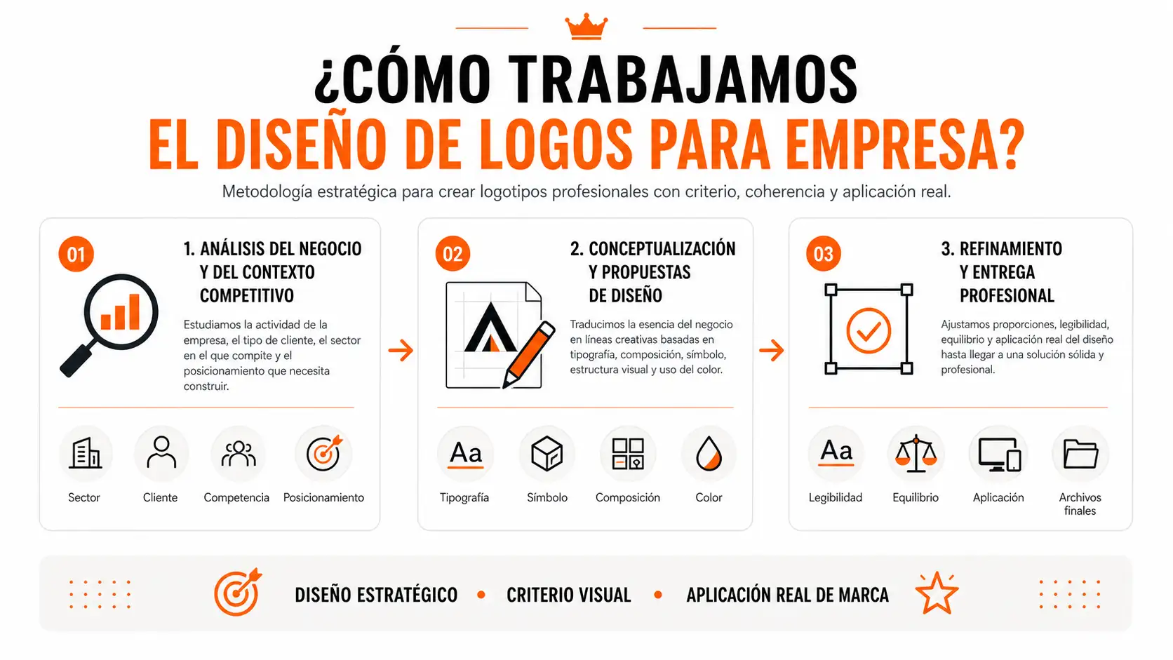 Desarrollo profesional de logotipos para empresa